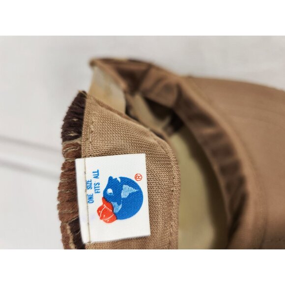 NOS 80's Camo Snapback Truckers Cap Corduroy Hunting Duck - Picture 7 of 7